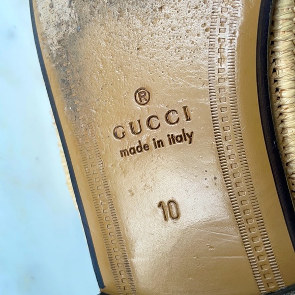 COPY - Gucci men’s straw slippers size 10 - Picture 8 of 10